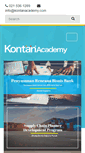 Mobile Screenshot of kontanacademy.com